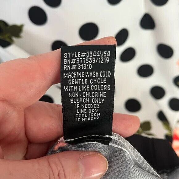 AGB floral/polka dot sheath dress size 12 - Picture 6 of 7